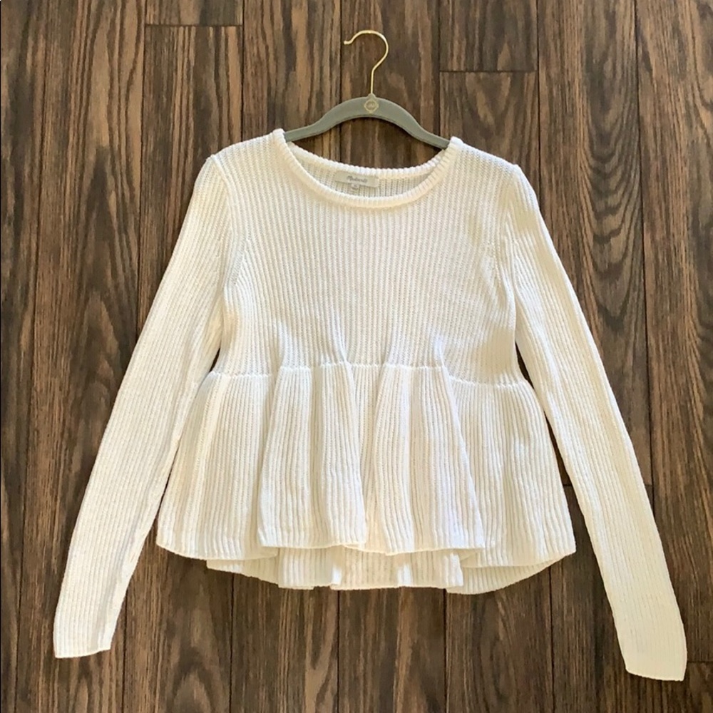 Madewell Peplum Sweater